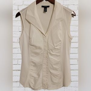 Alfani Button Down Collard Top Size 10